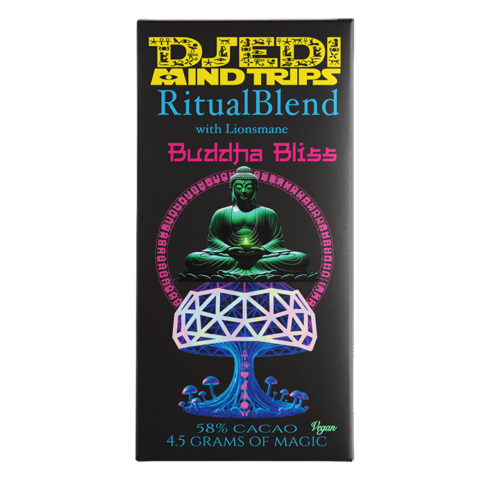 Buddha Bliss Vegan Magic Mushroom Chocolate Bar - Image 2