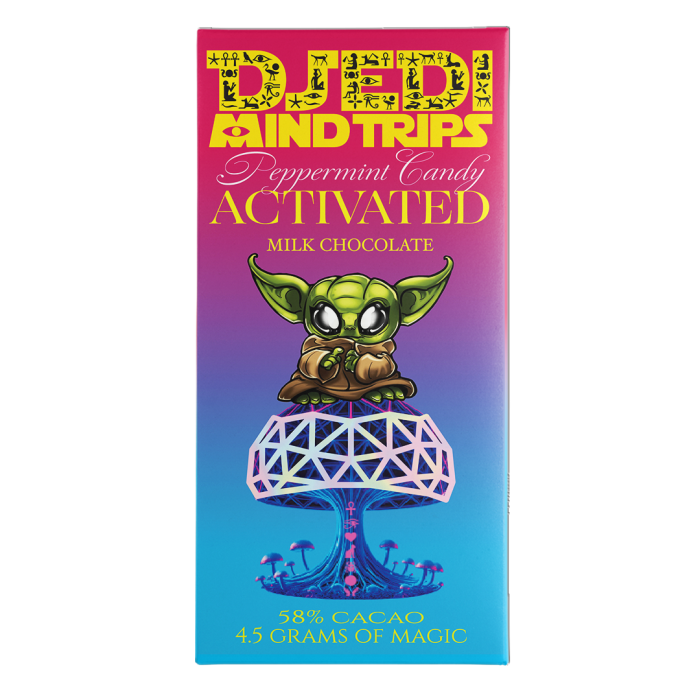 Pink Peppermint Milk Chocolate Magic Mushroom Bar - Image 2